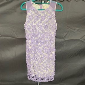 Purple crochet dress